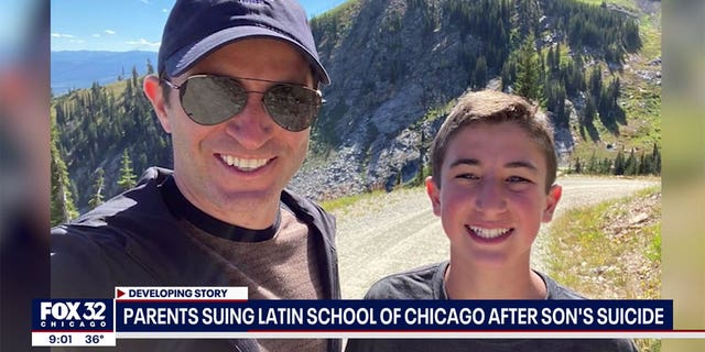 Nate and his father, Robert, pictured during an outdoor excursion. (Courtesy: Fox 32 Chicago)