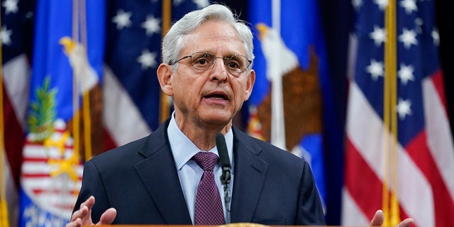 Jan 5, 2022: U.S. Attorney General Merrick Garland speaks at the Department of Justice in Washington, DC. Garland addressed the January 6, 2021 attack on the U.S. Capitol.