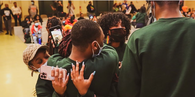 Students at Morgan Park High School in Chicago.