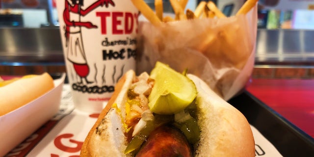 Ted's Hot Dogs is an "iconic" casual-eats chain in Buffalo famed for its hardwood charcoal grilled wieners. It was founded in 1927, the same year that Buffalo resident Stanley S. Jenkins filed a patent application for a contraption to cook corn dogs. 