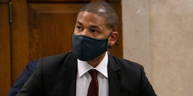 Jussie Smollett appears at his sentencing hearing on March 10.