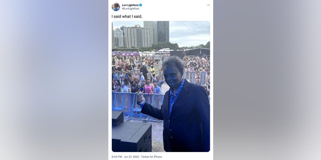Chicago Mayor Lori Lightfoot responded to criticism of her attack on Supreme Court Justice Clarence Thomas with a tweet on Monday night. 