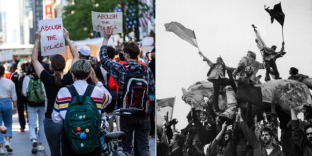 Leftist protests today versus leftist protests in the 1960s.