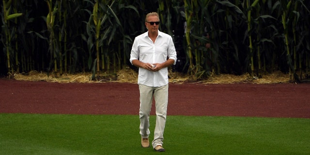 Kevin Costner appeared on the field during the first "Field of Dreams" game for the MLB last summer.