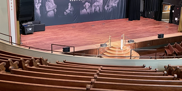 The Ryman Auditorium, dubbed the Mother Church of Country Music, hosted the Grand Ole Opry from 1943 to 1974. It was built in 1895 as the Union Gospel Tabernacle, lending to the reverence the Opry accorded country music.