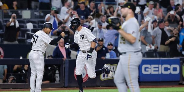 Aaron Judge mashed 60th home run off distant relative of Yankees legend