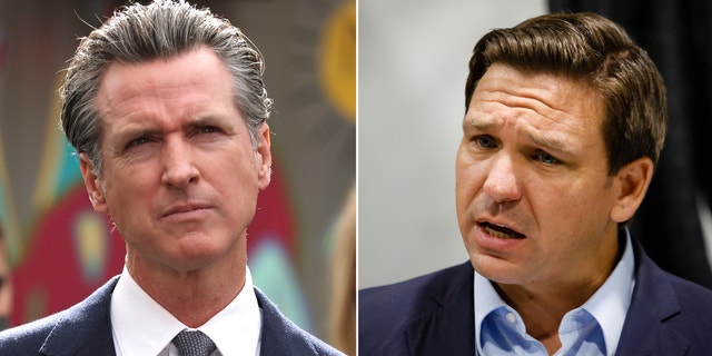 Florida Gov. Ron DeSantis said Gov. Gavin Newsom’s "hair gel is interfering with his brain function," after the California governor requested the Department of Justice investigate Florida, and other states, for potential "kidnapping" crimes by flying out illegal immigrants to other parts of the country.