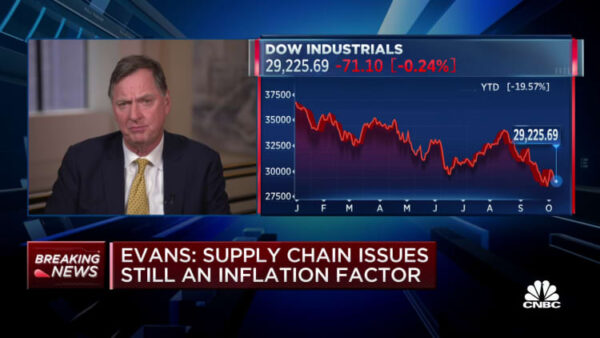 Fed’s Evans says fighting inflation is the top priority even if that means job losses
