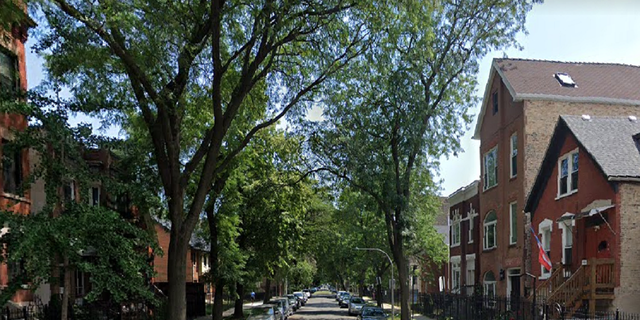 The shooting happened Wednesday night along this street in the Humboldt Park area, police said.