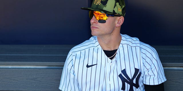 Josh Donaldson of the New York Yankees prior to a game against the Chicago White Sox at Yankee Stadium Sunday, May 22, 2022, in New York.
