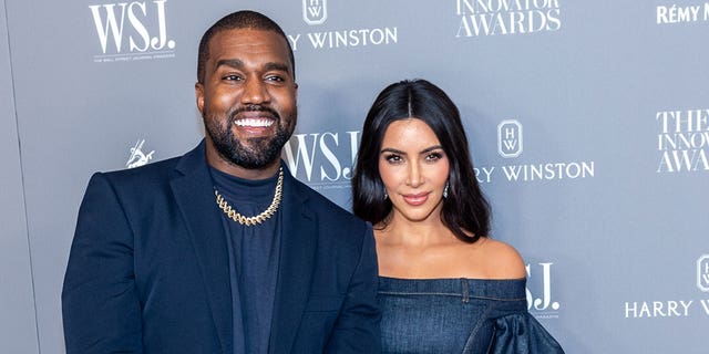 Kim Kardashian was joined by her son Saint, who she shares with her estranged husband Kanye West. "The Kardashians" star filed for divorce from the rapper in February 2021.