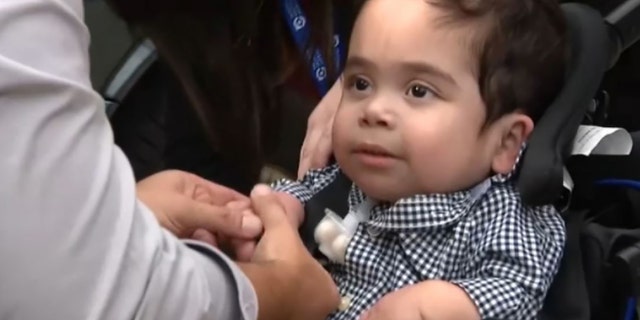 Francesco Bruno is two years and 10 months old. He has a rare genetic condition known as skeletal dysplasia.