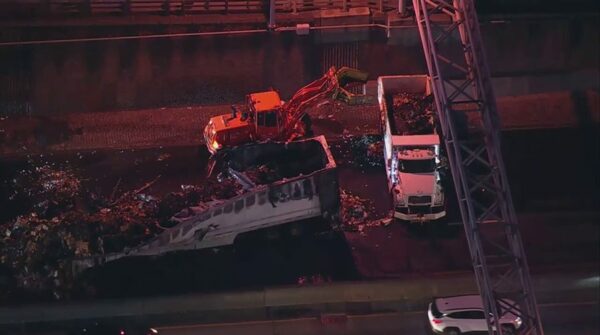 Woman killed on I-95 when car sandwiched between 2 tractor trailers in New York