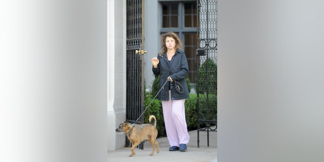 Yasmine Bleeth, who played Caroline Holden on the hit show, was seen out and about walking her dog sans makeup last week. 