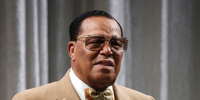 Nation of Islam Minister Louis Farrakhan delivers a speech and talks about U.S. President Donald Trump, at the Watergate Hotel, on November 16, 2017, in Washington, D.C. 