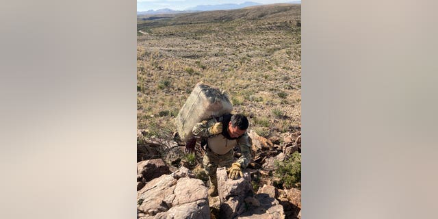 Five bundles of drugs weighing 300 pounds were smuggled into Big Bend National Park and concealed under rocks to blend into the terrain. 