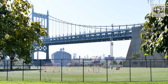 General view of the soccer fields on Randall's Island in New York City, October 11, 2022.