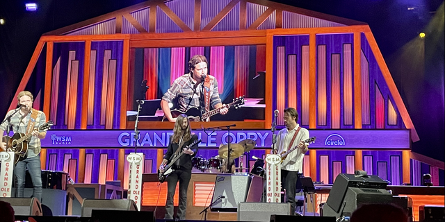 A Thousand Horses perform at the Grand Ole Opry in Nashville, August 27, 2022. The Grand Ole Opry moved from the Ryman Auditorium in downtown Nashville to its current Opryland location in March 1974. 