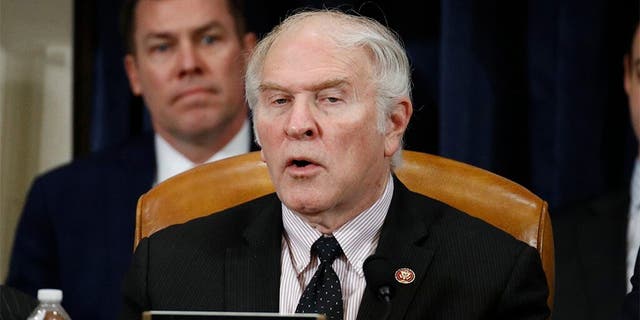  Rep. Steve Chabot, R-Ohio, votes no on the second article of impeachment as the House Judiciary Committee holds a public hearing to vote on the two articles of impeachment against then-President Trump in the Longworth House Office Building on Capitol Hill Dec. 13, 2019 in Washington, D.C.
