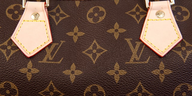 Close up of a "Speedy 35" made by the French company, Louis Vuitton.