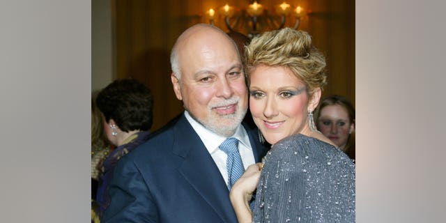 Celine Dion and husband René Angélil smile ahead of her debut in Las Vegas.