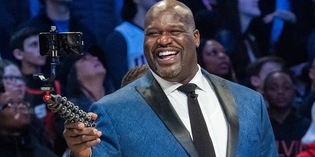 NBA great Shaquille O'Neal during NBA All-Star Saturday Night at the United Center in Chicago Feb. 15, 2020.