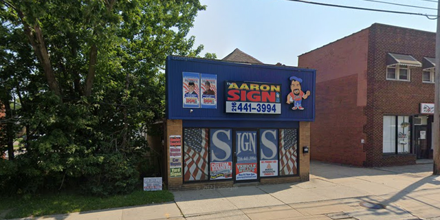 Aaron Sign Shop in Garfield Heights, Ohio. 