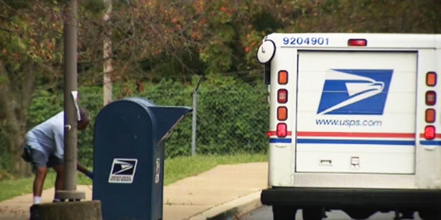 Authorities say a mail dropbox outside a Pennsylvania post office was struck dozens of times by thieves searching for money and checks.