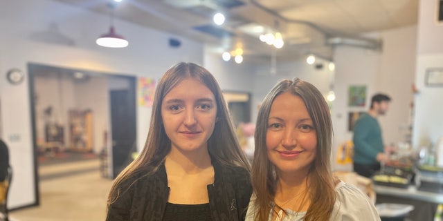 Mother and daughter Elizabeth Surzhko and Viktoria Bolotina, came to Minneapolis with their younger sister and daughter Polina. The older daughter and mom are looking for work, while Polina attends kindergarten. 
