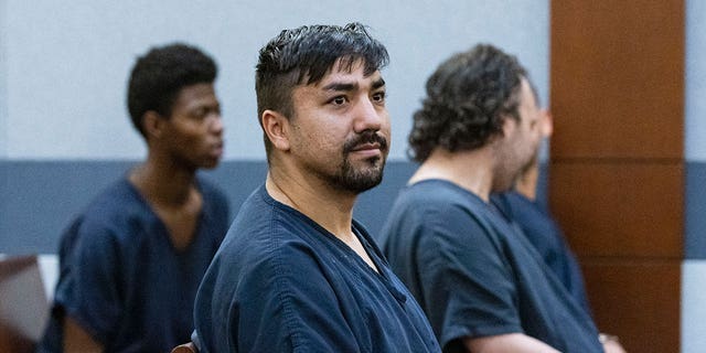 Mohammed Mesmarian appears in court during his arraignment at the Regional Justice Center in Las Vegas, Nevada, on Jan. 10, 2023.