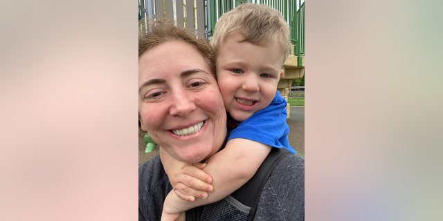 Beverly and her three-year-old son, who suffers from a severe sesame allergy, are shown here. "We're feeling hurt that companies are doing this just to keep their costs down," she said. 