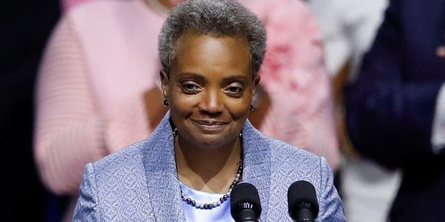Lori Lightfoot speaks after being sworn in as Chicago's 56th mayor.