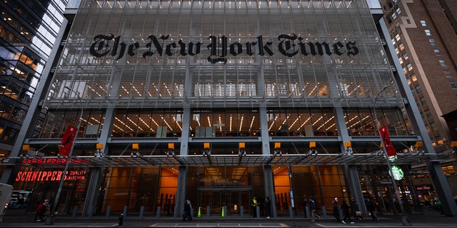 The New York Times Building in Midtown Manhattan. 