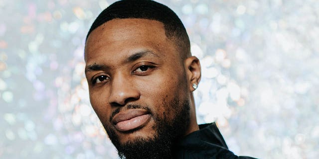 Damian Lillard, #0 of the Portland Trail Blazers, poses for a portrait before the NBA All-Star Game as part of 2023 NBA All Star Weekend on Sunday, Feb. 19, 2023 at Vivint Arena in Salt Lake City.