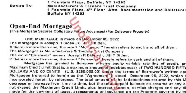 Biden took out $250K line of credit against Delaware beach home amid Hunter probe, classified docs scandal
