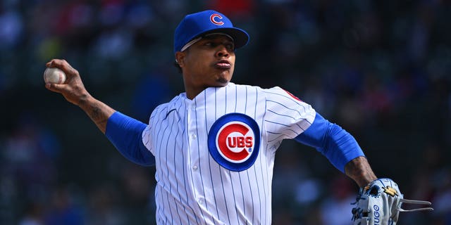 Marcus Stroman of the Chicago Cubs pitches against the Cincinnati Reds at Wrigley Field on October 2, 2022, in Chicago, Illinois. 