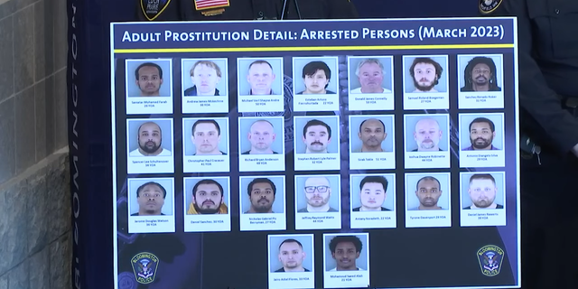 The 23 men arrested in a prostitution sting in Bloomington, Minnesota.
