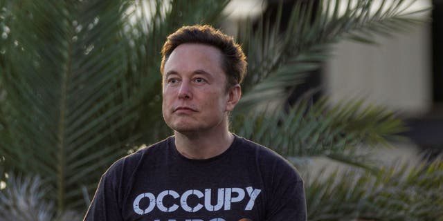 SpaceX founder Elon Musk during a T-Mobile and SpaceX joint event on August 25, 2022, in Boca Chica Beach, Texas. 