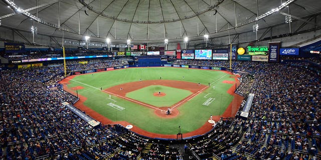 A general view of Tropicana Field during a game between the Tampa Bay Rays and the Toronto Blue Jays on Sept. 24, 2022 in St Petersburg, Florida. 