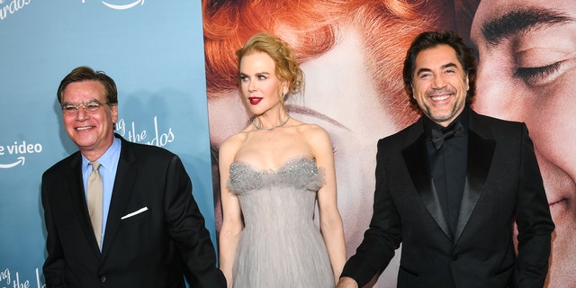 Aaron Sorkin, Nicole Kidman and Javier Bardem at the Los Angeles premiere of Amazon Studios' "Being The Ricardos" in 2021.
