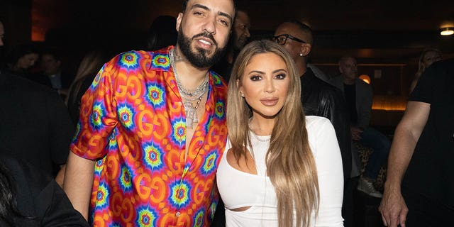 French Montana and Larsa Pippen attend Rick Ross Celebrates His Birthday on Jan. 26, 2022, in Miami, Florida.