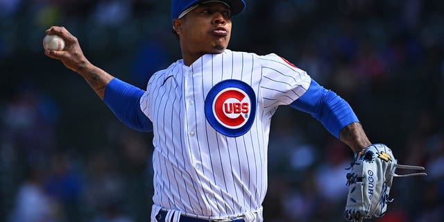 Marcus Stroman of the Cubs pitches against the Cincinnati Reds at Wrigley Field on Oct. 2, 2022, in Chicago.