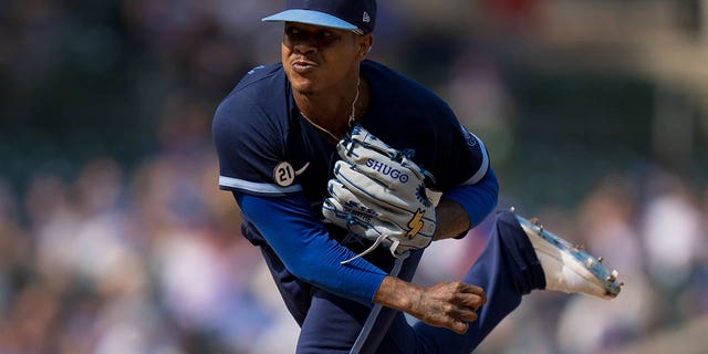 Marcus Stroman of the Cubs pitches against the San Francisco Giants at Wrigley Field on Sept. 16, 2022, in Chicago.
