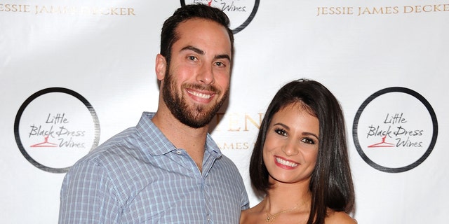 Anthony Bass and Sydney Rae James attend Jessie James Decker's "Kittenish" Clothing Launch at Gramercy Park Hotel on November 17, 2015 in New York City.