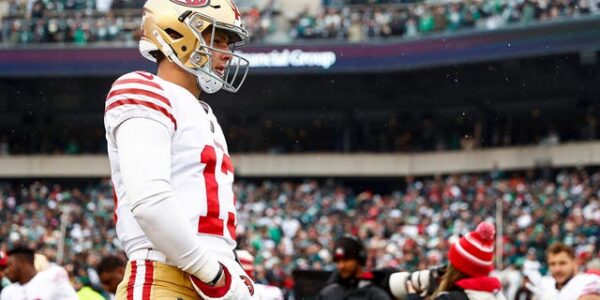 49ers’ Brock Purdy to report to offseason workouts amid elbow rehab: report