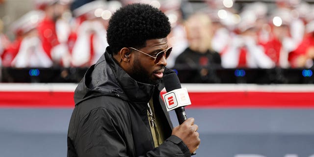 ESPN analyst/sportscaster P.K. Subban covers the Hurricanes practice at Carter-Finley Stadium on Feb. 17, 2023, in Raleigh, North Carolina.