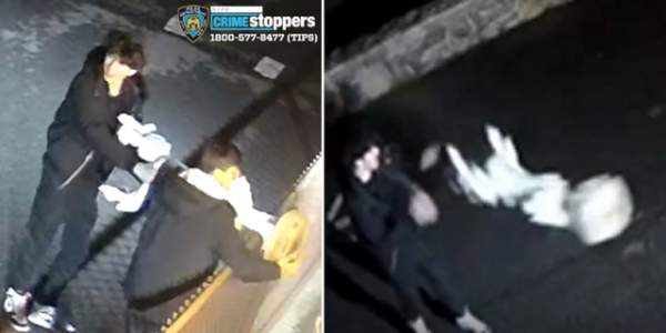 New York City suspects smash angel statue taken from church: video