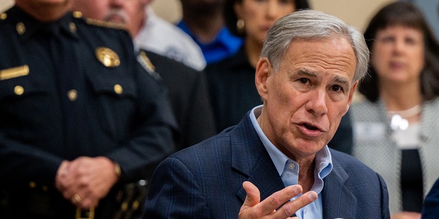texas governor at police event