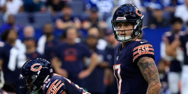 Undrafted rookie quarterback from DII school vying for Bears backup job: ‘Everything’s open right now’