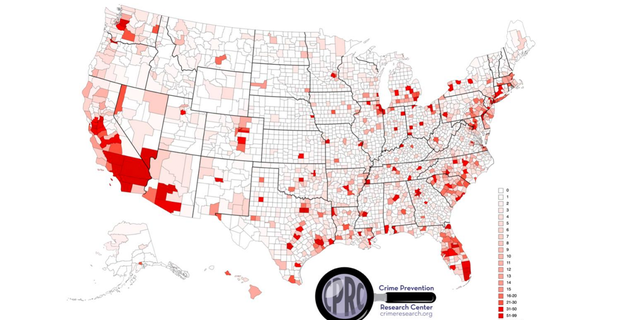 Murder map of US